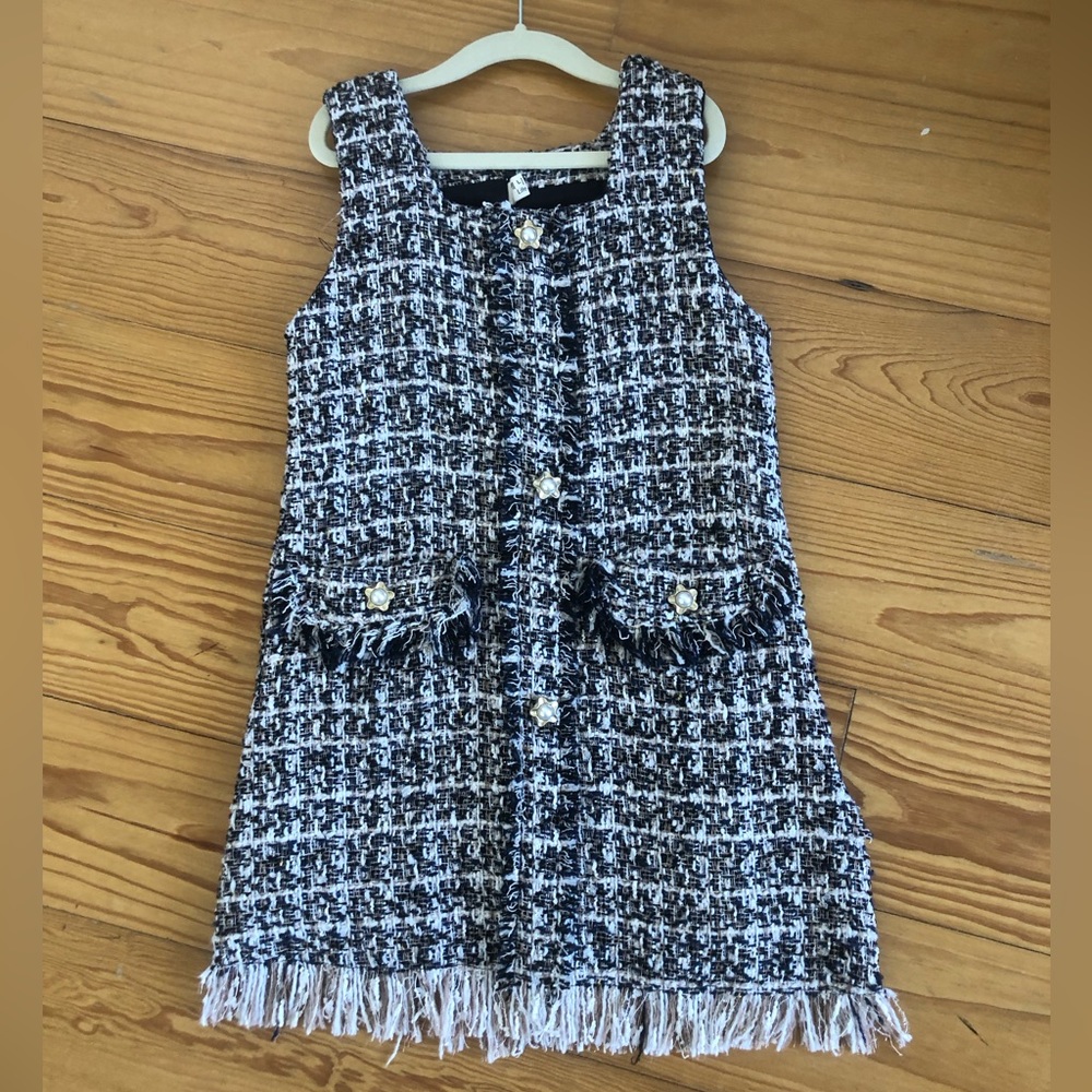 Girls tweed dress